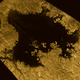 Ligeia Mare is the second-largest known body of liquid on Saturn’s moon Titan.